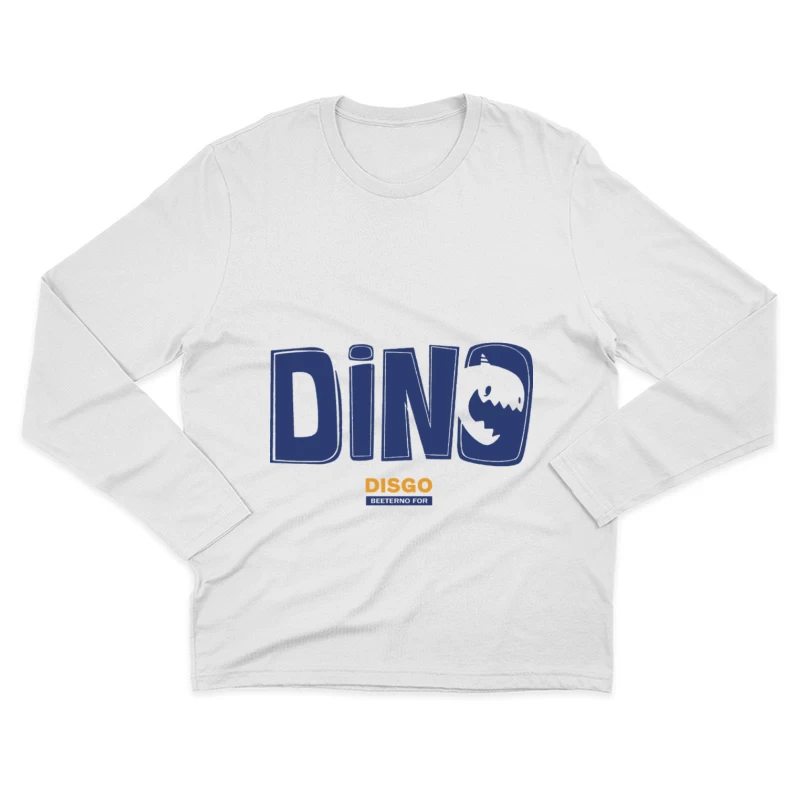 Dinosaurier Logo Design Herren Langarm T-Shirt