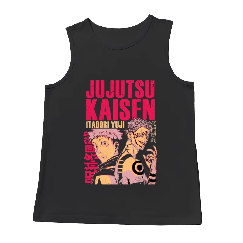 Jujutsu Kaisen Charaktere Yuji Itadori und Sukuna Herren Tanktops