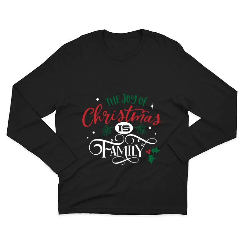 La joie de Noël est la famille Homme Manches Longues T-Shirt