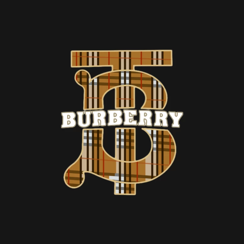 Burberry Logo mit Karomuster Herren Langarm T-Shirt