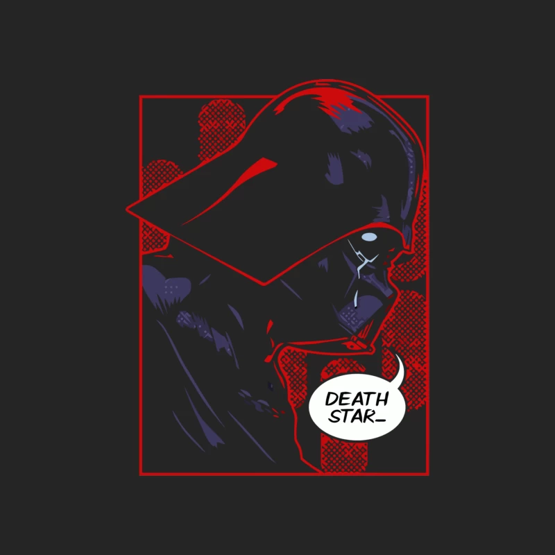 Pop Art Star Wars: Minimalist Death Star Design Male Pullover Sweatshirt