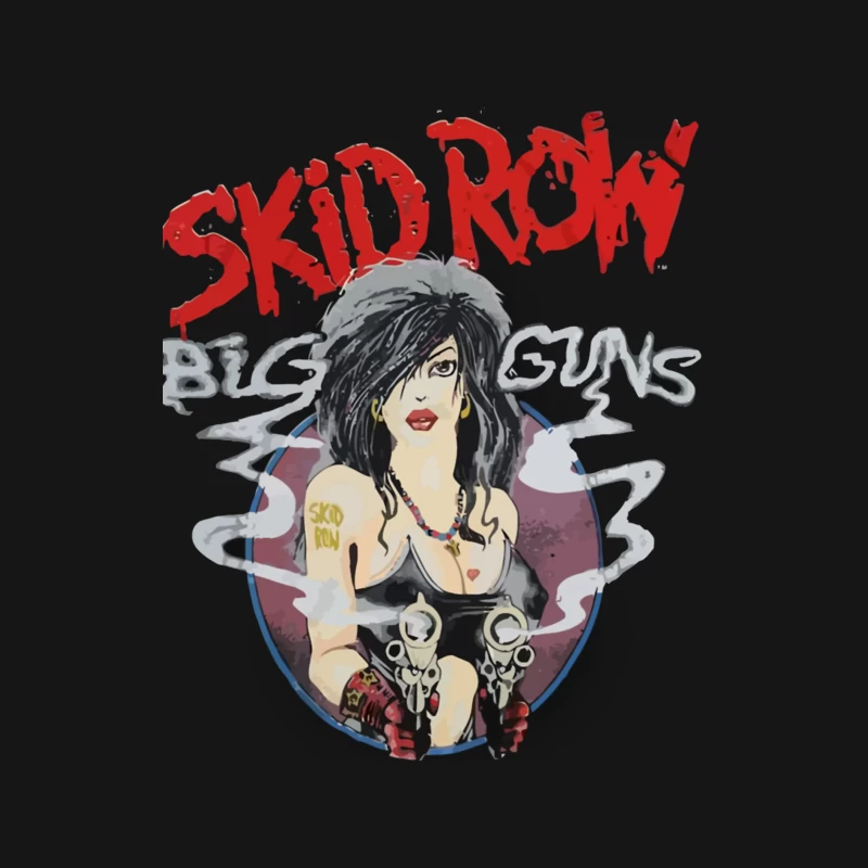 Skid Row Big Guns Vintage Rock Band Artwork Female Long Sleeve T-Shirt