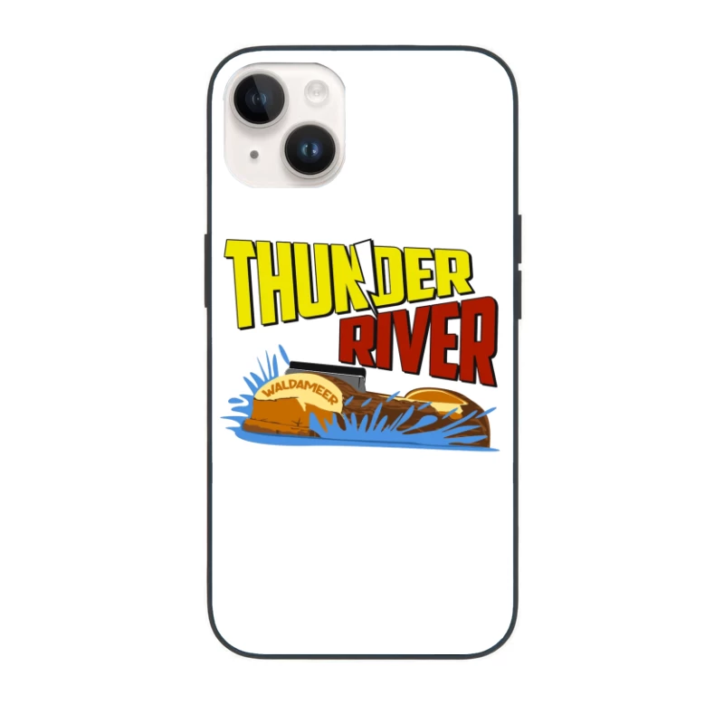 Thunder River Water Ride Logo at Waldameer Park iPhone Case