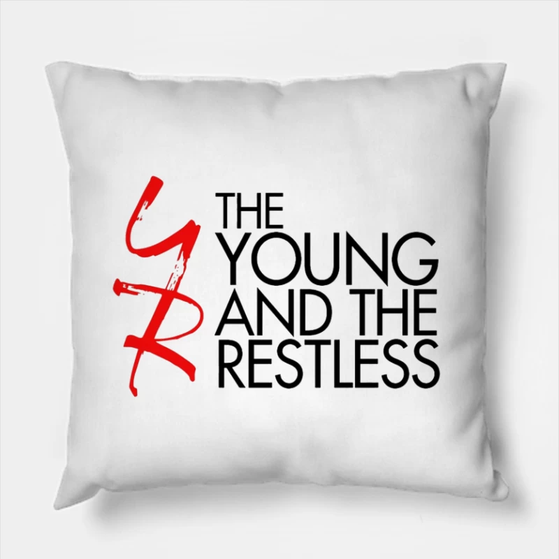 The Young and the Restless TV Show Logo Design Throw Pillow