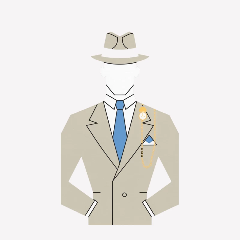 Minimalist Illustration of Invisible Man in Formal Attire Female T-Shirt