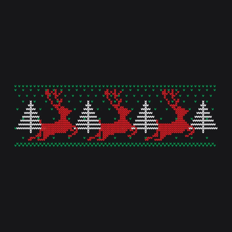 Motif de Noël avec rennes et arbres Homme Sweat à capuche