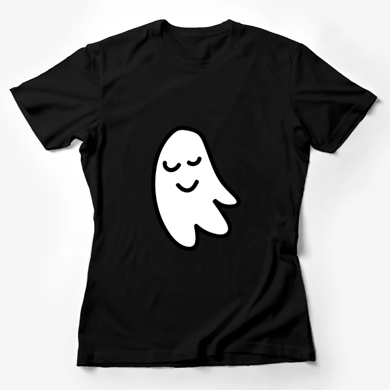 Fantôme souriant minimaliste Femme T-Shirt