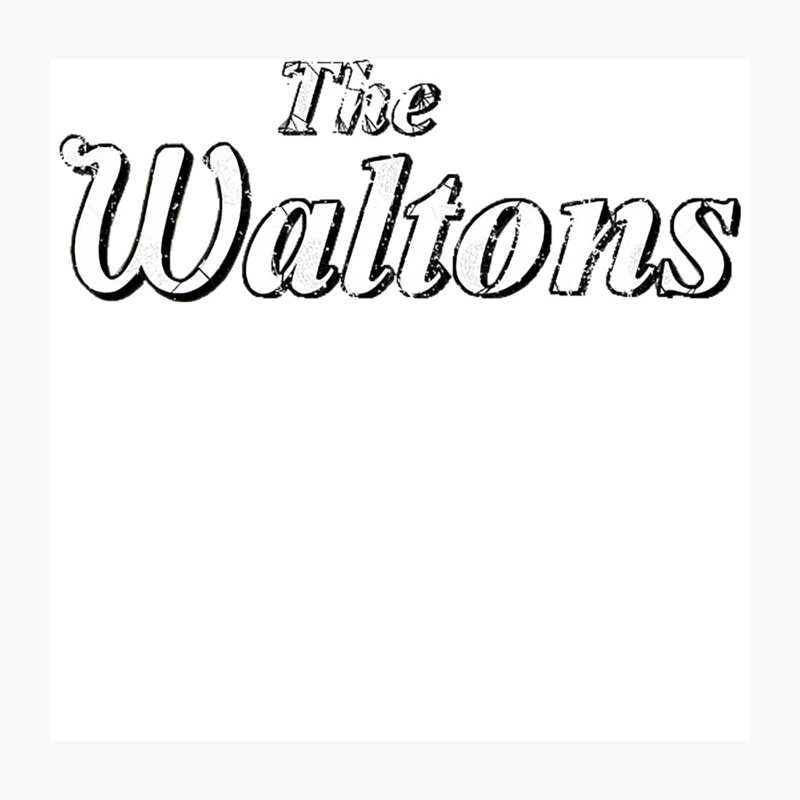 The Waltons, distressed Throw Pillow