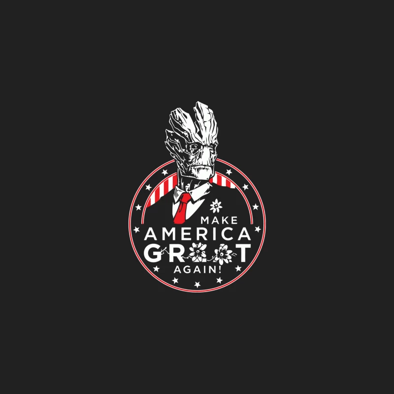 Minimalist Red Circle Logo with Tie: Abstract Business Concept Bucket Hat
