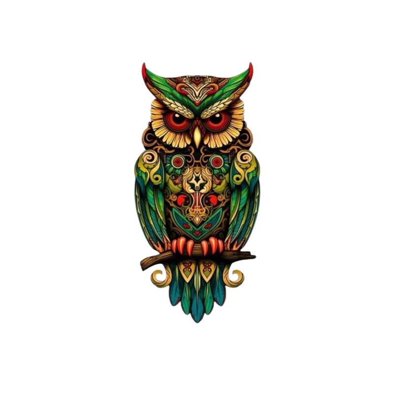 Colorful Owl Art iPhone Case