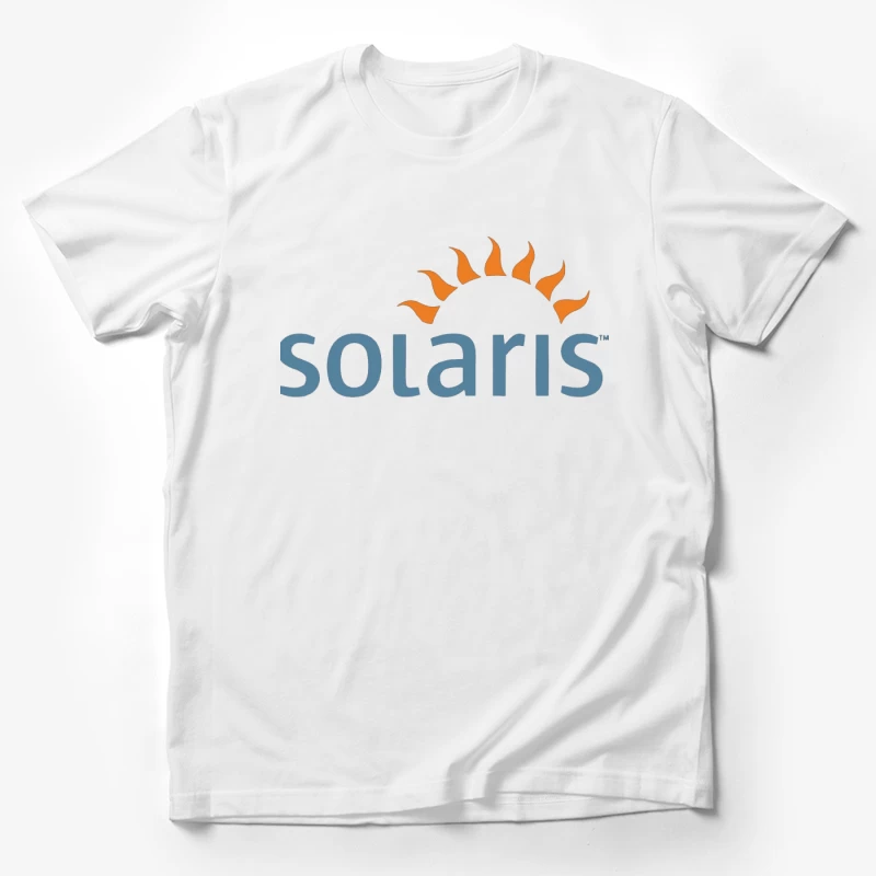 Solaris Operating System Logo with Sun Symbol Male T-Shirt