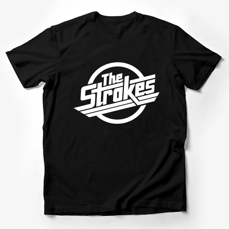 The Strokes Band Logo Outline Male T-Shirt