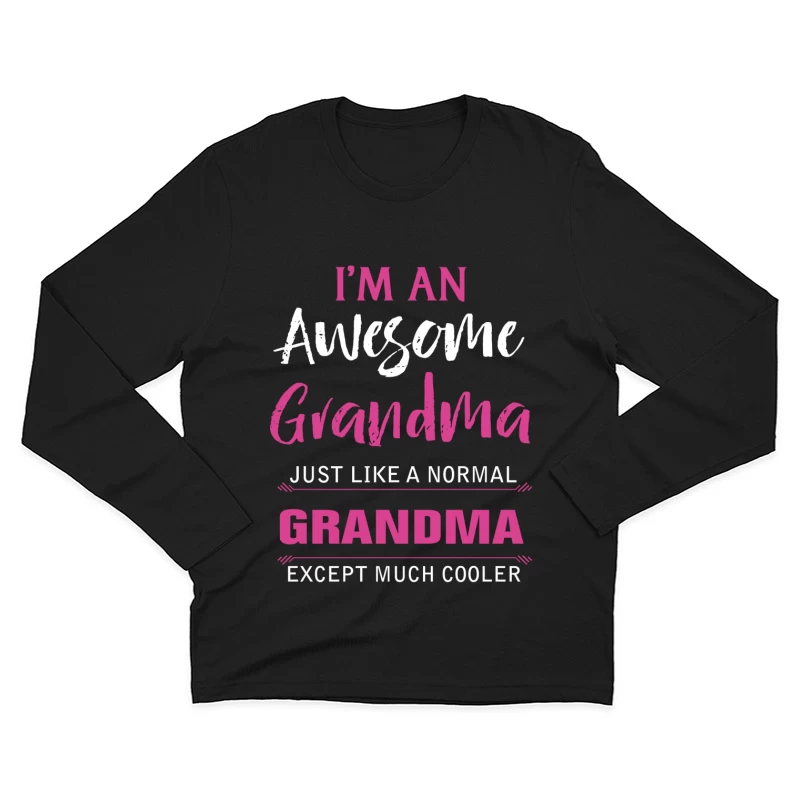 T-shirt Cool pour Grand-mère Homme Manches Longues T-Shirt
