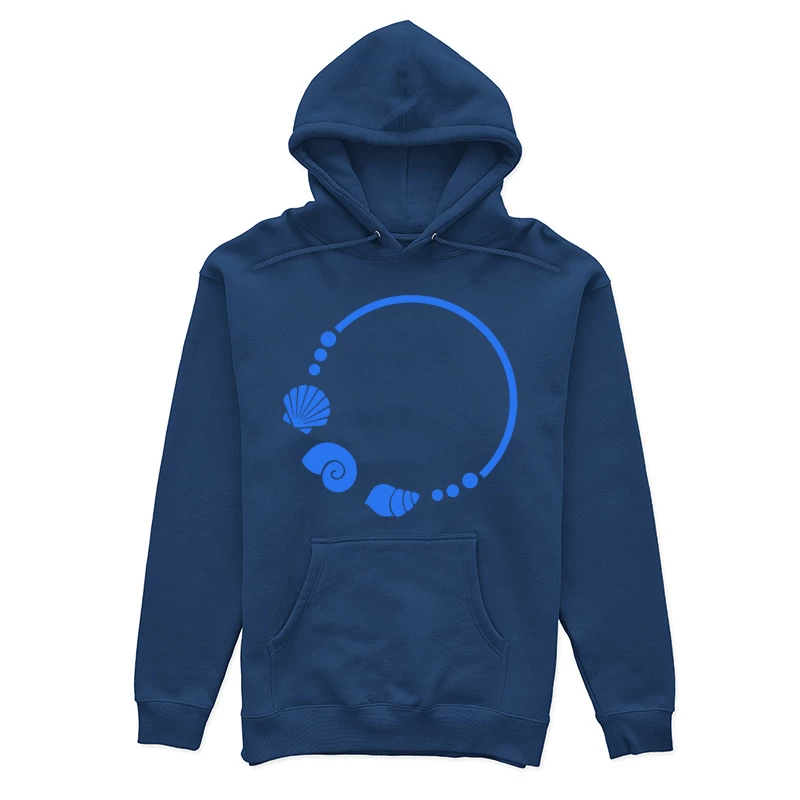 Ornement de coquillages marin circulaire Femme Sweat à capuche