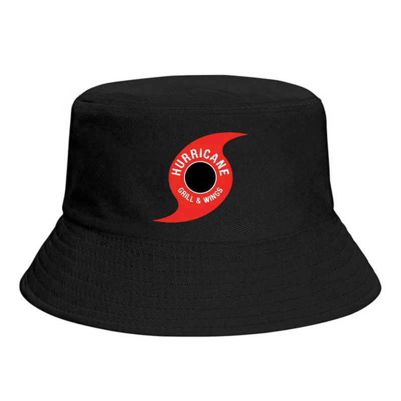 Hurricane Grill & Wings Restaurant Logo Design Bucket Hat