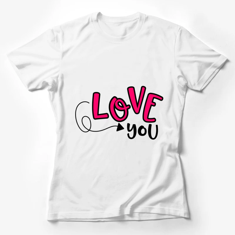 Motif amoureux avec flèche Femme T-Shirt