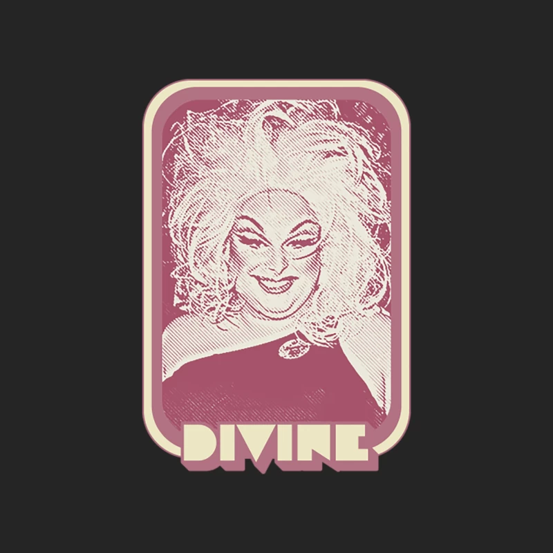 Divine   Retro 80s Style Fan Art Male Pullover Sweatshirt