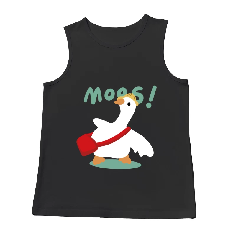 Gans mit Helm und Tasche Herren Tanktops