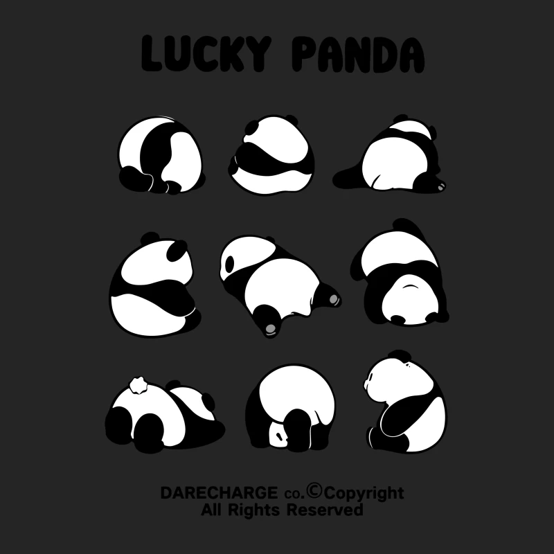 Süße Pandabär-Gesichter Herren Pullover Sweatshirt