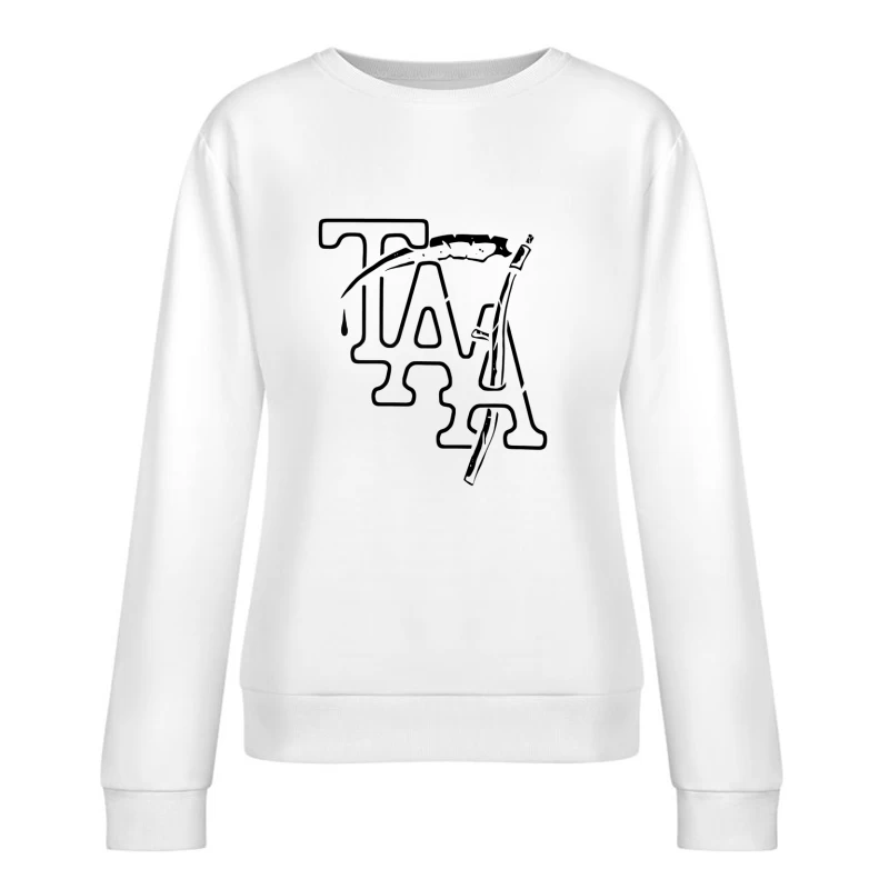 The Amity Affliction Black Logo Female Pullover Sweatshirt