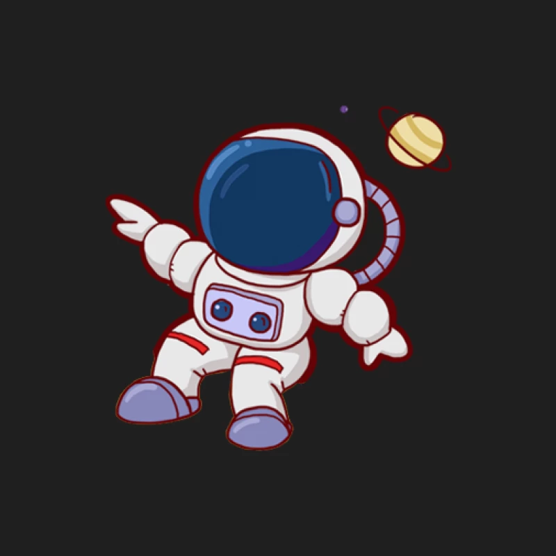 Astronaut im Weltraum mit Planet Herren Tanktops