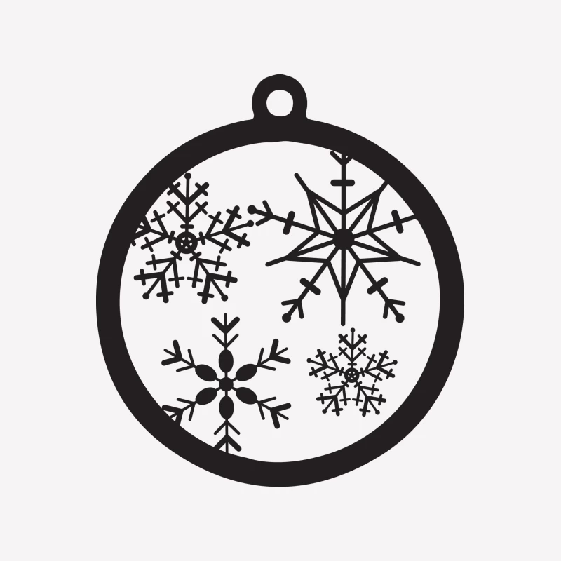 Décoration de Noël avec Flocons de Neige Femme T-Shirt