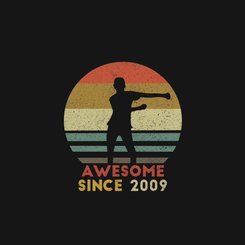 Silhouette rétro: Génial depuis 2009 Homme T-Shirt