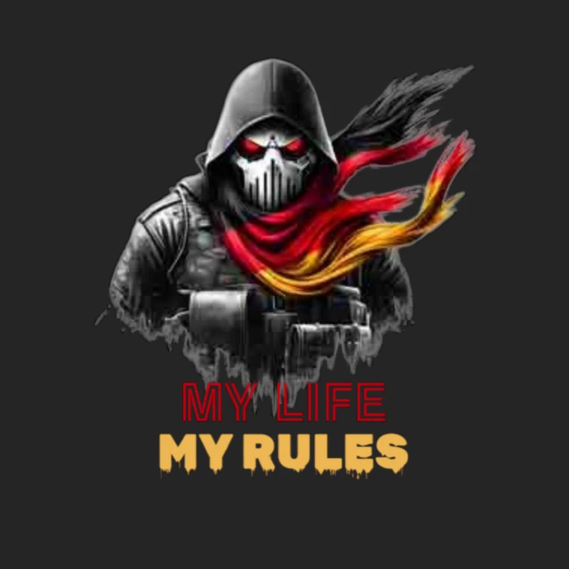 Rebel Symbolism with Personal Motto Male Pullover Sweatshirt