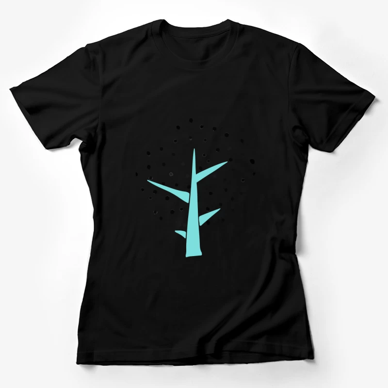 Arbre abstrait avec points Femme T-Shirt