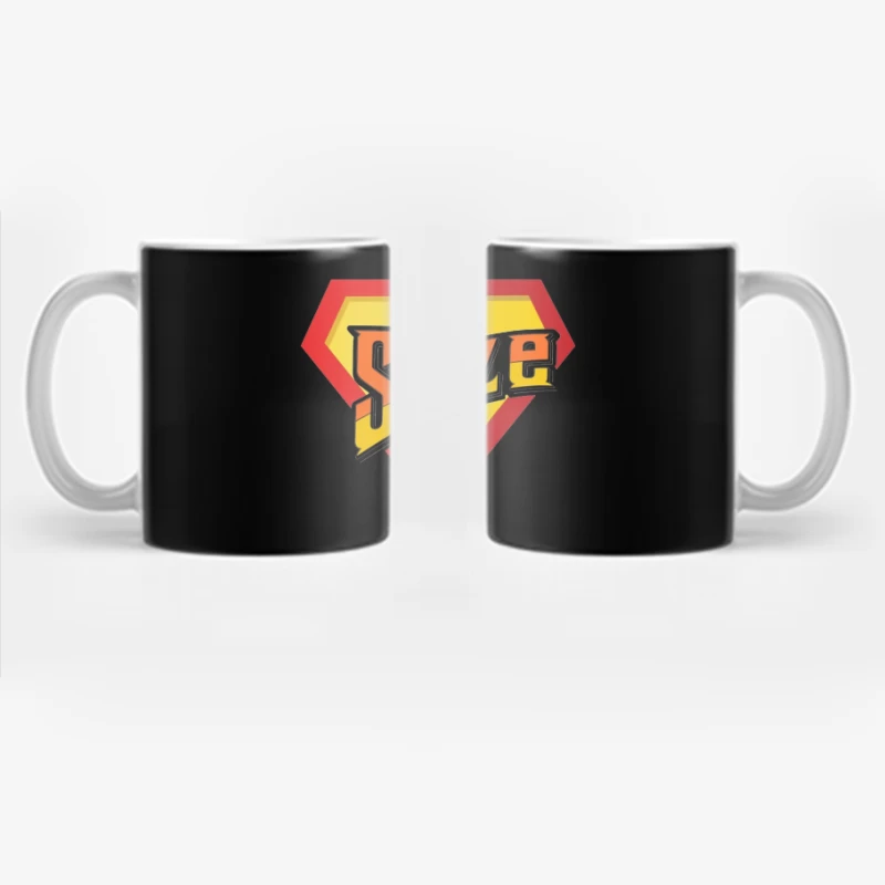 Suze Drink Logo in Superman Shield Style Coffee Mug