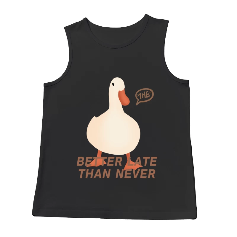 Lustige Ente mit Spruch Herren Tanktops