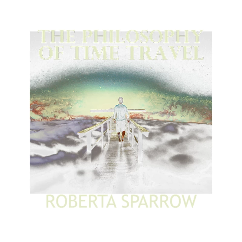 Ethereal Time Travel Philosophy: A Sci-Fi Book Cover Tapestry