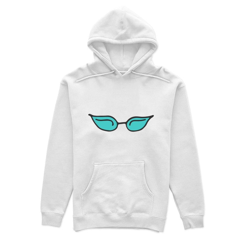 Lunettes de soleil rétro turquoise Femme Sweat à capuche