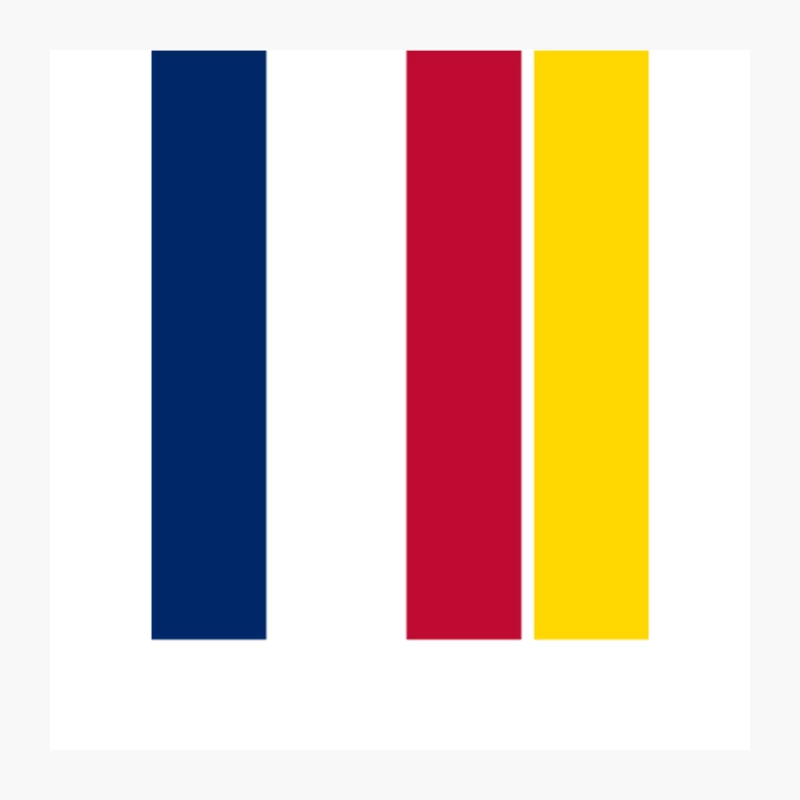 Colorado State Flag   Original Minimalist Artwork Poster Design Pin