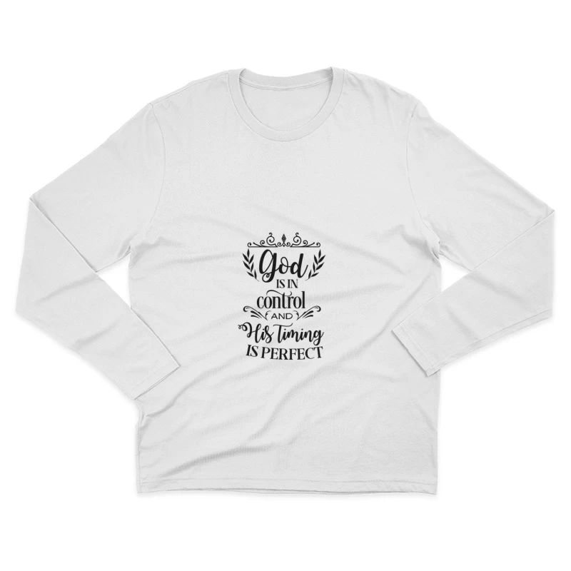 Foi et Confiance Divine Homme Manches Longues T-Shirt