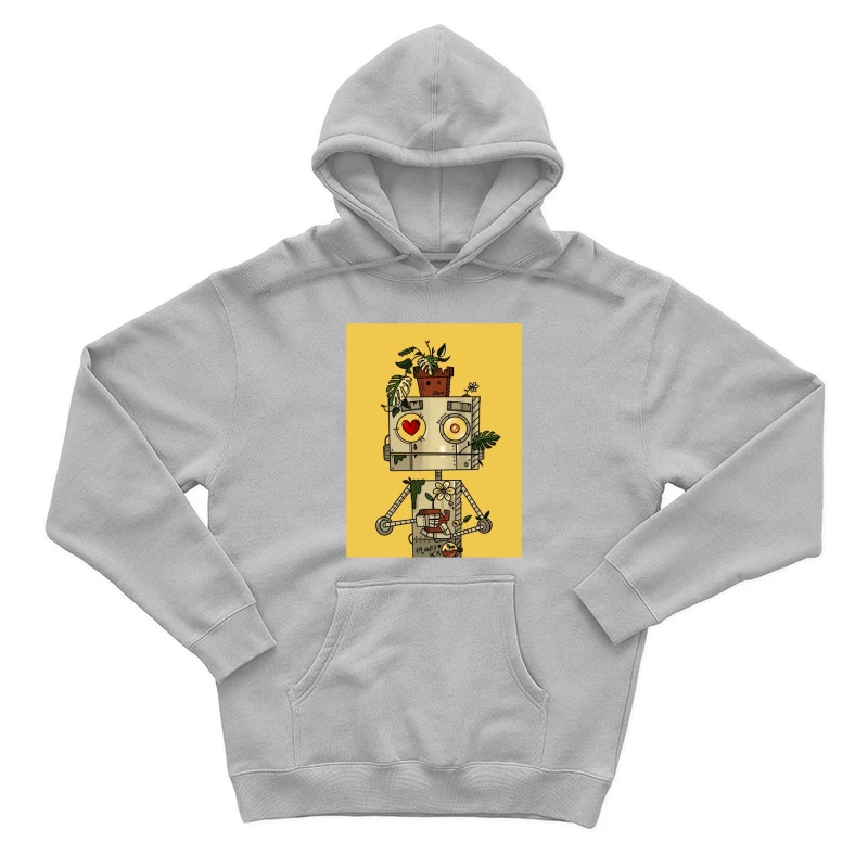 Robokite Botanical Potted Plants Male Pullover Hoodie