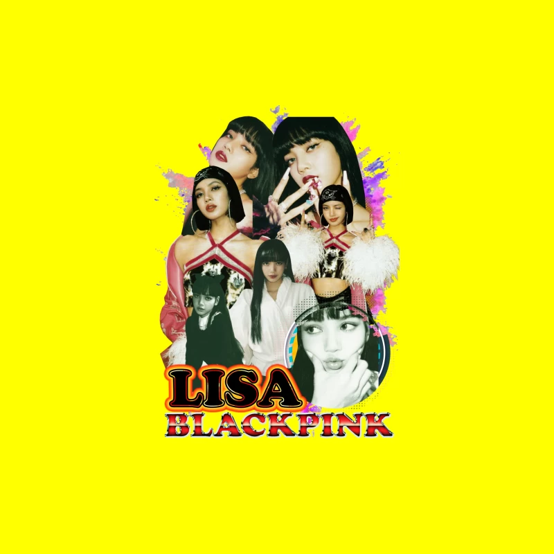 Collage of Lisa from BLACKPINK iPhone Case
