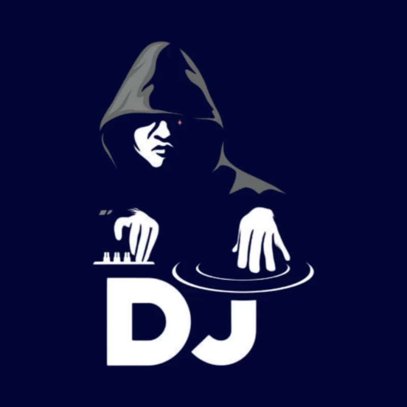DJ Performing in Silhouette Pin
