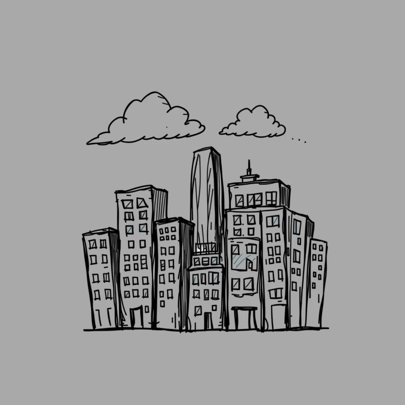 Cityscape at Night Female Pullover Hoodie