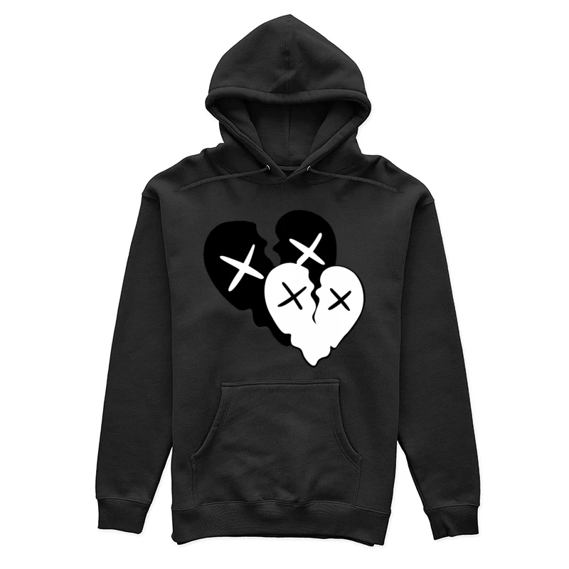 Zerbrochene Herzen Silhouette Damen Pullover Hoodie