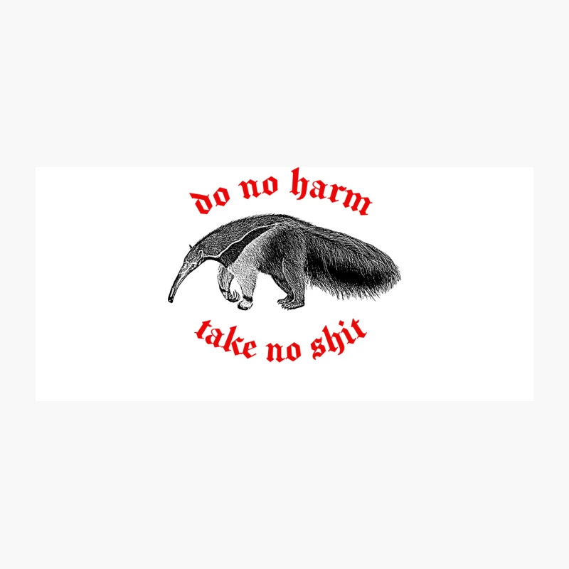 Do No Harm Nihilist Anteater Design Coffee Mug