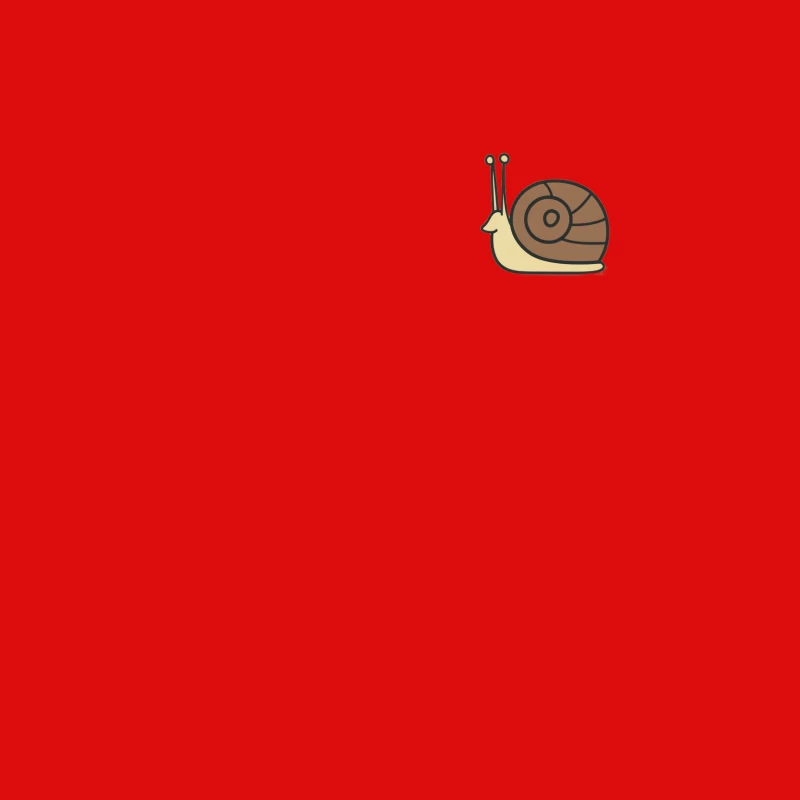 Cute Minimalist Cartoon Snail Illustration Male Tank Top