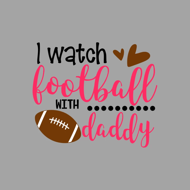 Regarder le football avec papa Femme T-Shirt