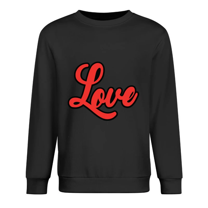 Motif avec amour rouge Homme Sweat-shirt à enfiler