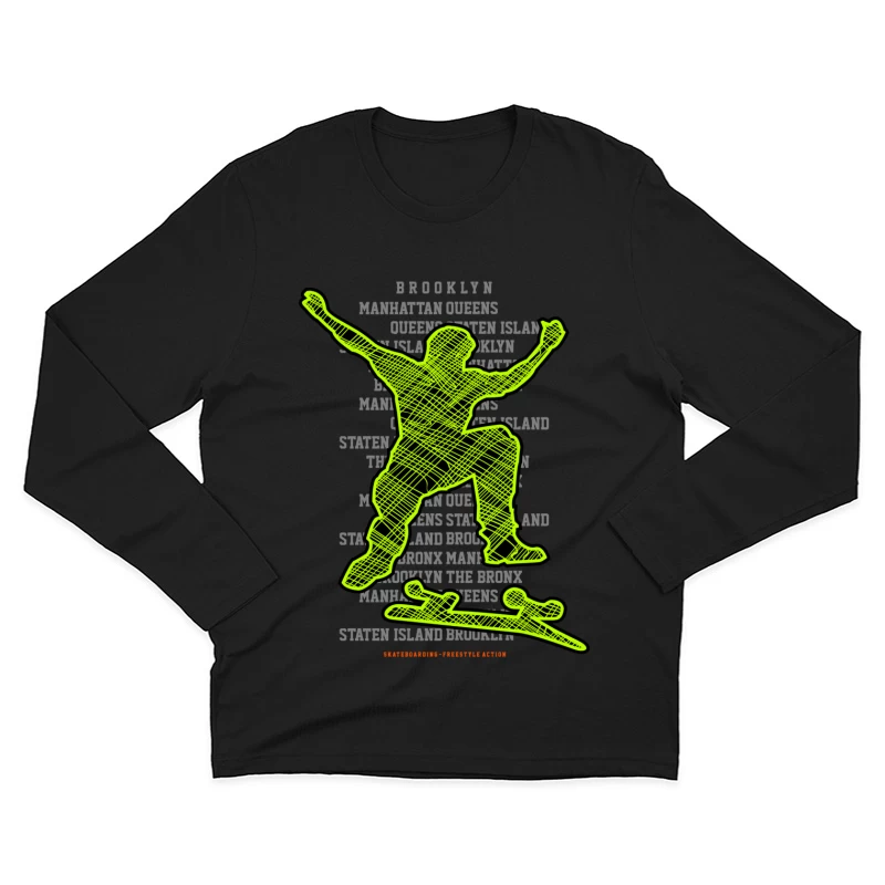  Herren Langarm T-Shirt