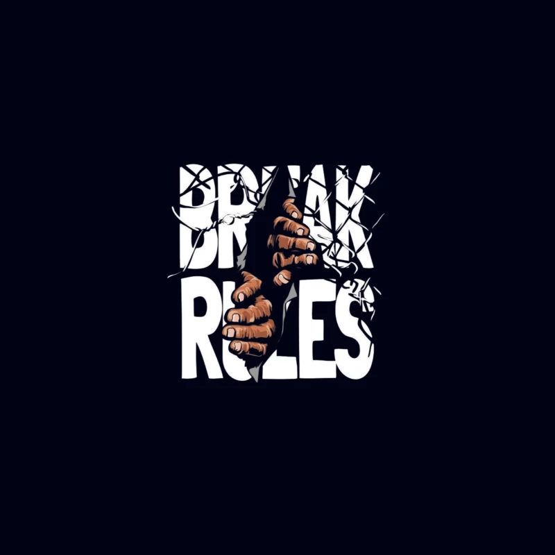 Break Rules Graphic Design Tapestry