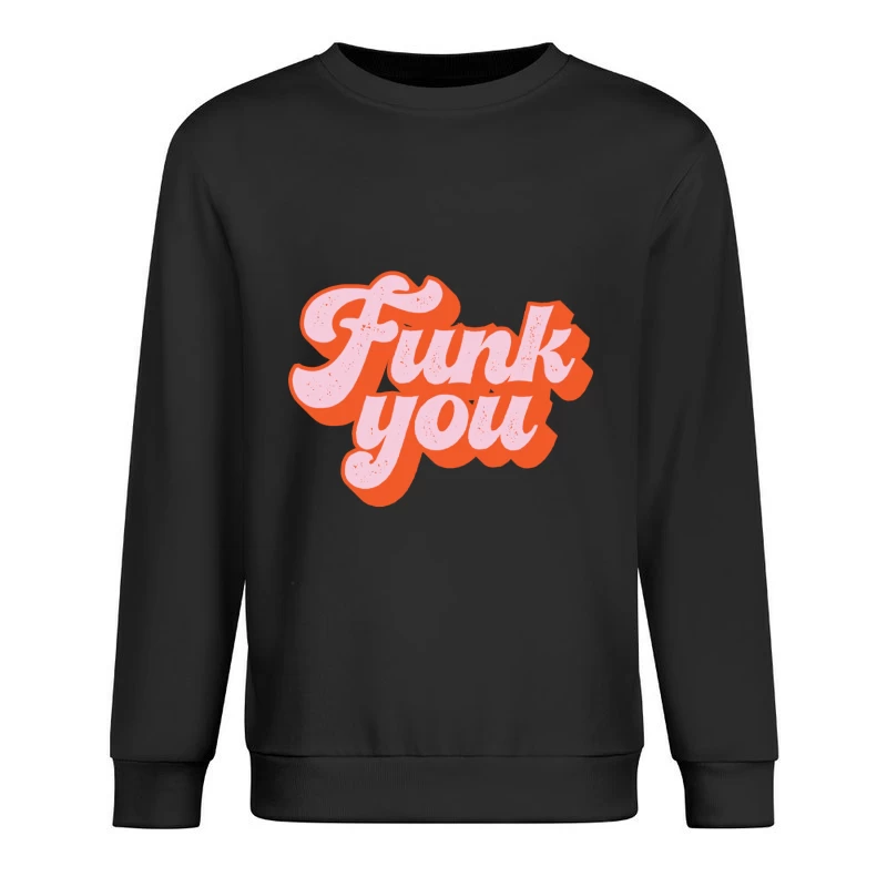 Retro Funk Grafik Herren Pullover Sweatshirt