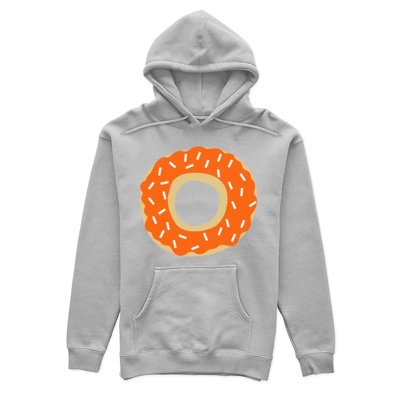 Beignet avec glaçage orange et vermicelles Femme Sweat à capuche