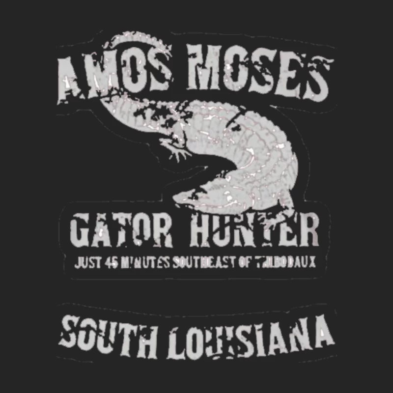 Amos Moses Alligator Trapper 2 Male Pullover Sweatshirt
