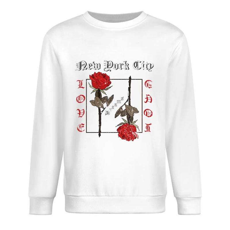 Rêves de roses de la ville de New York Homme Sweat-shirt à enfiler